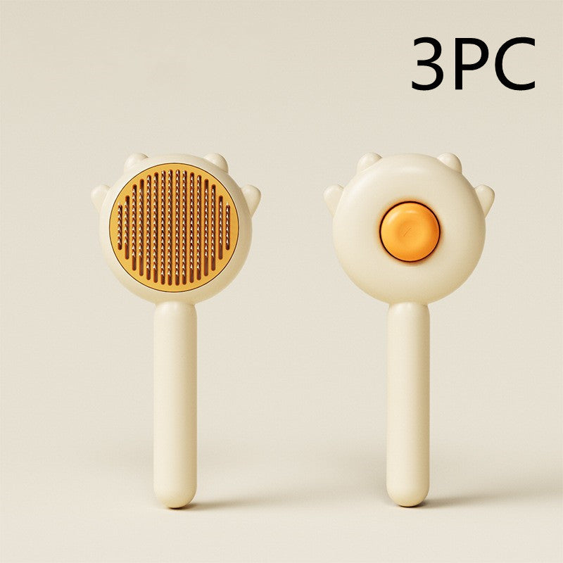 Sanfter Katzenkamm mit Massage-Funktion | Für glänzendes Fell & stressfreie Enthaarung NOOR08