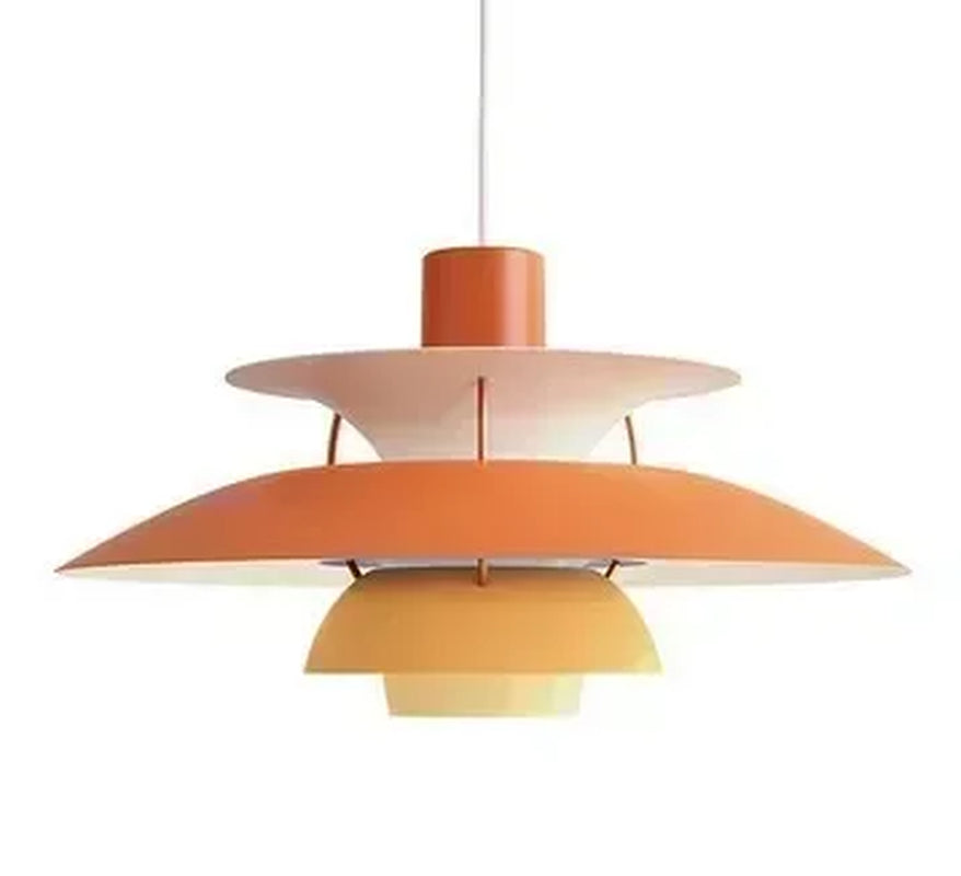 Nordic Rainbow Umbrella Chandelier – Modern LED Pendant Light for Dining/Living Room
