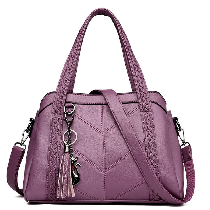 Koreanische Damen Schultertasche | Weiches Leder Große Kapazität NOOR08