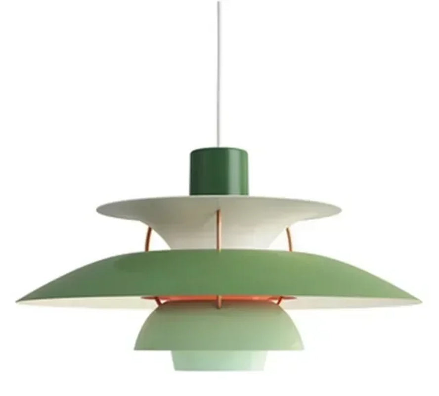 Nordic Rainbow Umbrella Chandelier – Modern LED Pendant Light for Dining/Living Room