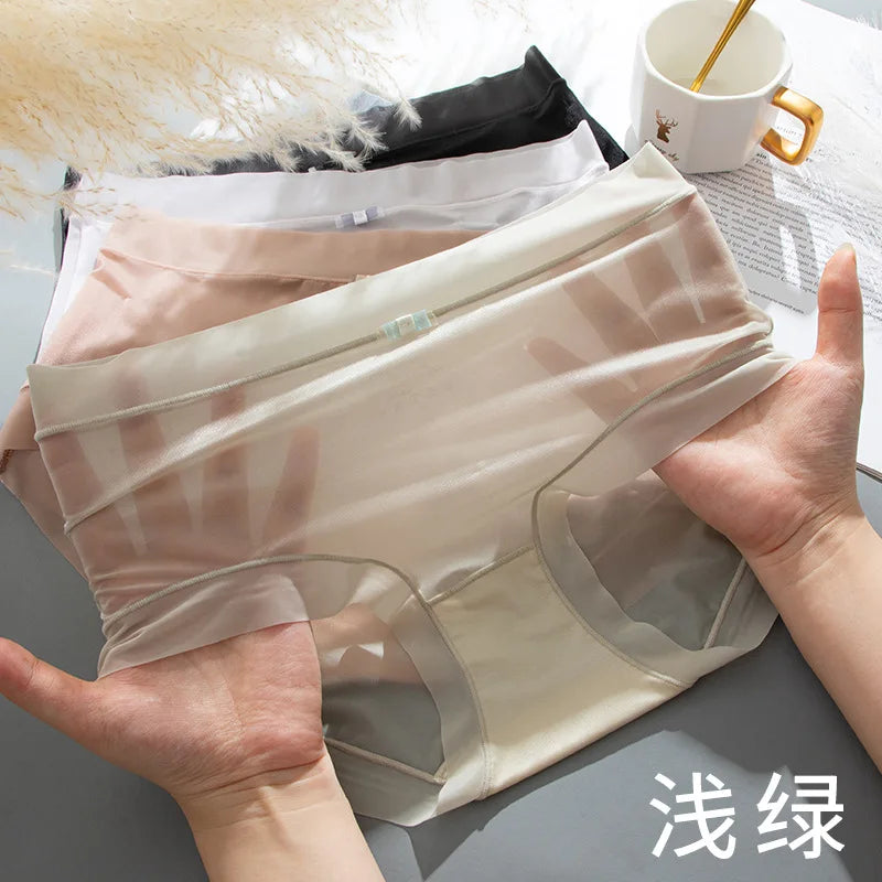 Damen-Panties, nahtlos, Eisseide, schnelltrocknend, dünn NOOR08