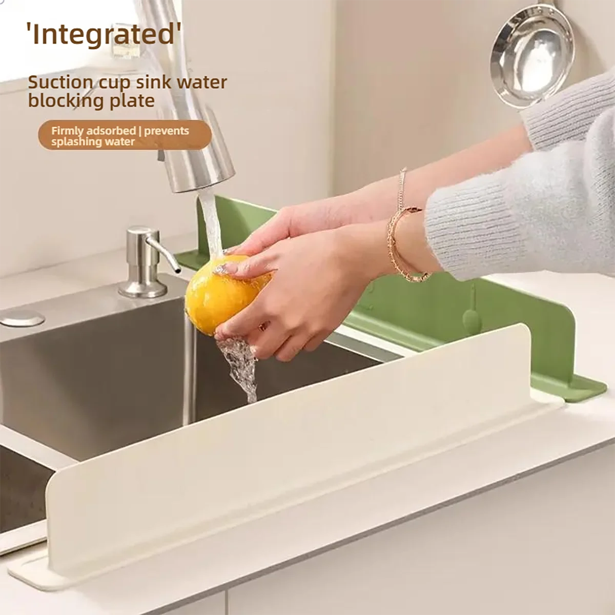 Silikon Spülbecken-Spritzschutz mit Saugnäpfen – Flexibel & Wiederverwendbar NOOR08