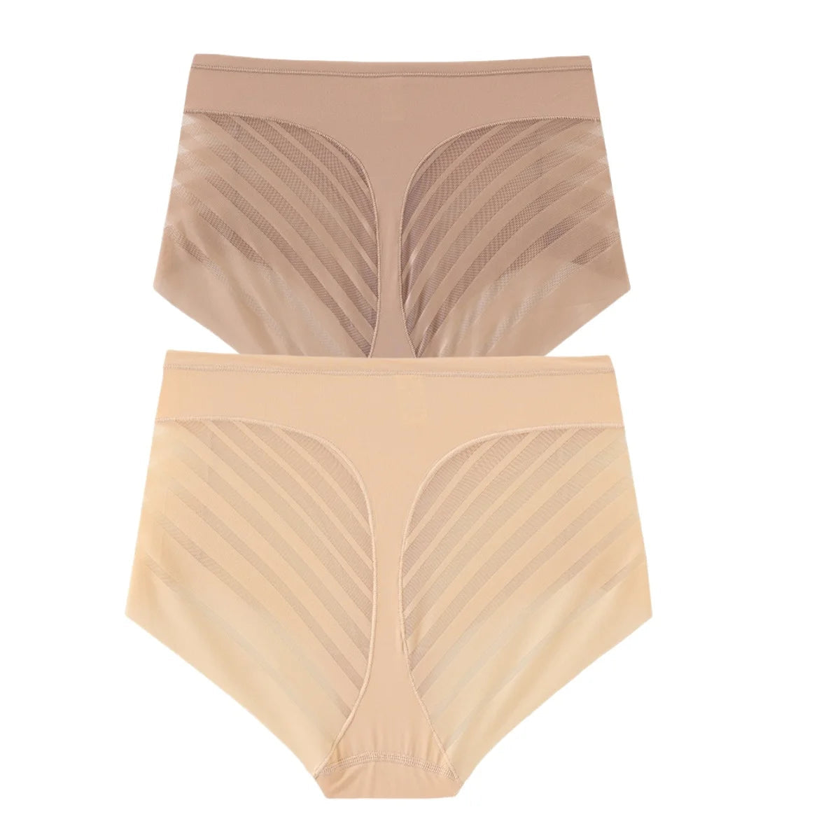 2er-Set: Eis-Seiden-Slip, Damen-Shapewear, hohe Taille NOOR08