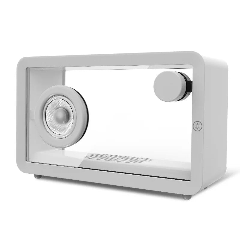 Retro Bluetooth Lautsprecher Transparent – Kabelloser HIFI MP3 Player mit RGB Licht NOOR08