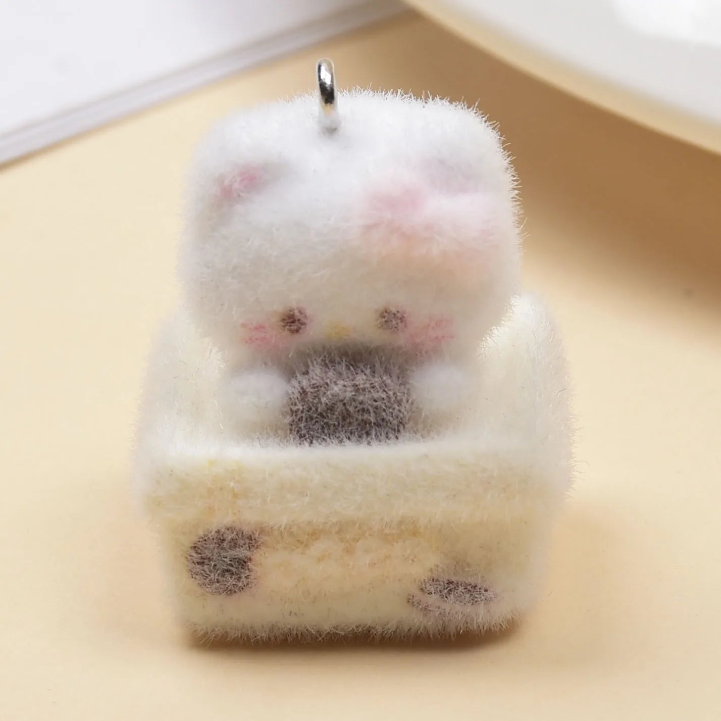 3D Kawaii Harz Anhänger Katze Keks Schmuck NOOR08