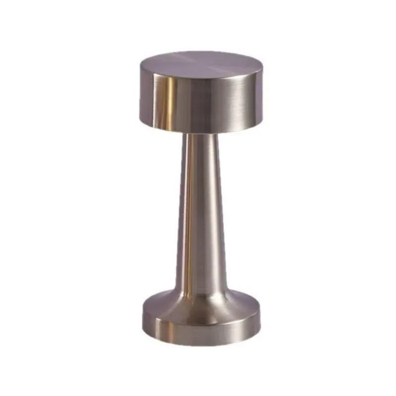 Retro Metal Touch Table Lamp - LED Rechargeable Night Light for Bar Bedroom