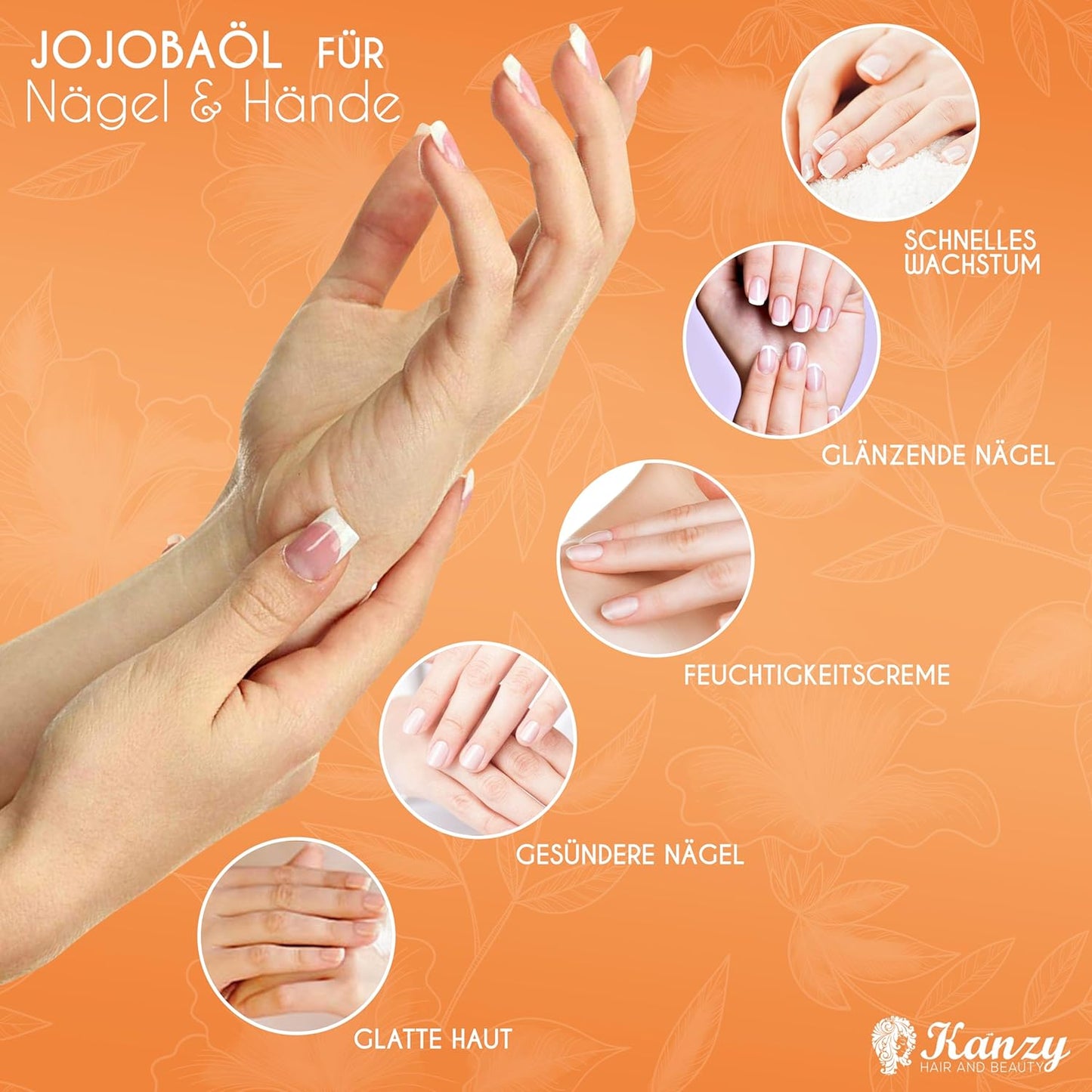 Kanzy Jojobaöl Bio Kaltgepresst 100% Reines Gold, 120Ml Für Haut, Haare Und Nägel, Gesichtsöl Und Körperöl, Vegan & Hexanfrei, Bio Jojobaöl, Anti-Falten, Natürliche Intensiv Feuchtigkeitspflege