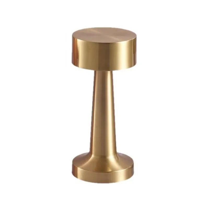 Retro Metal Touch Table Lamp - LED Rechargeable Night Light for Bar Bedroom