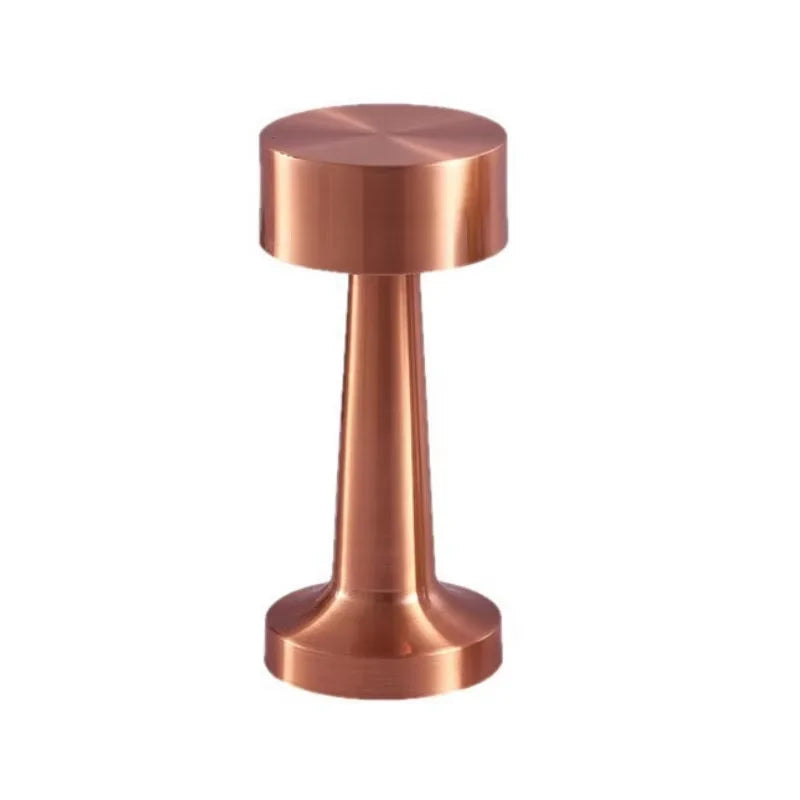 Retro Metal Touch Table Lamp - LED Rechargeable Night Light for Bar Bedroom