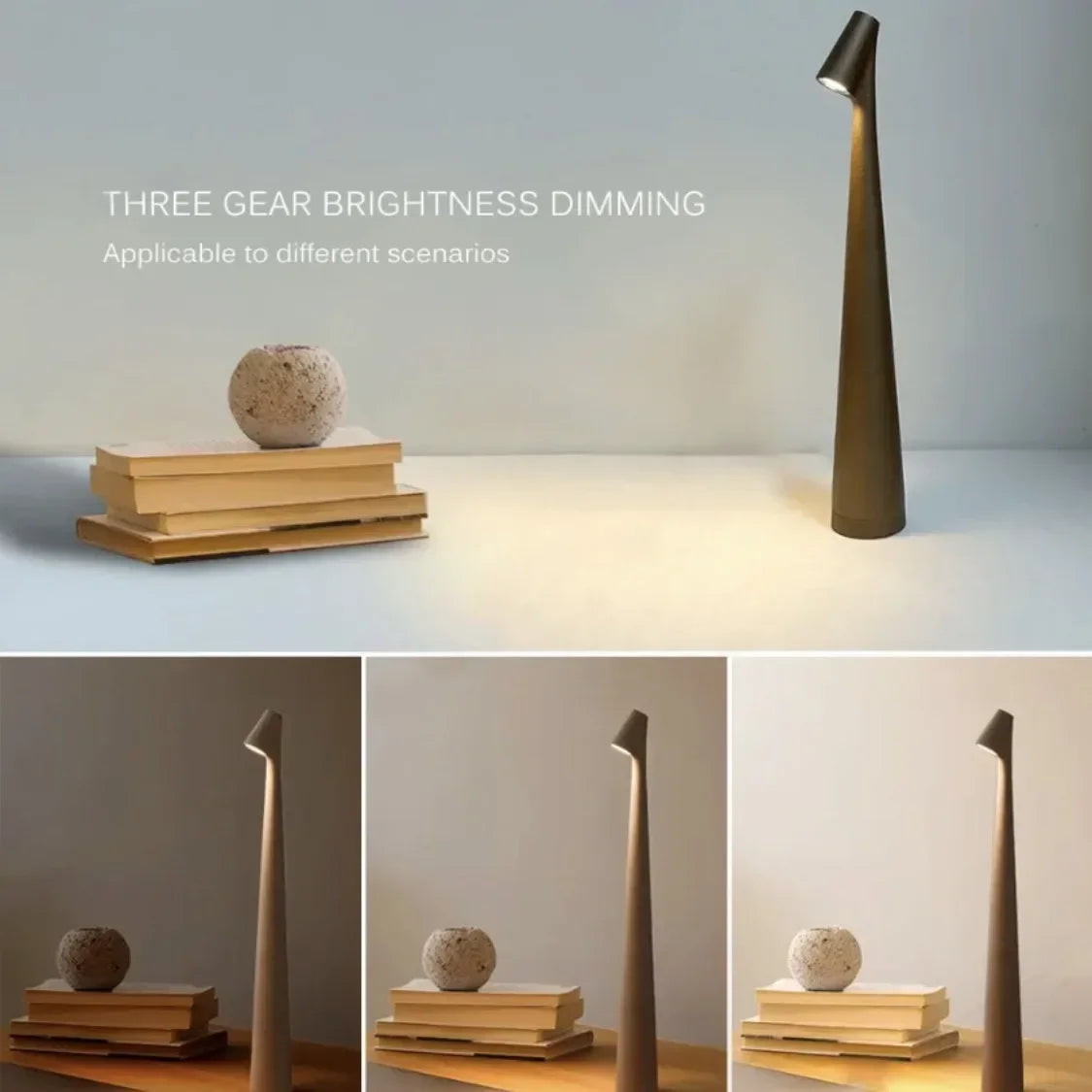 Scandinavian Elegance Table Lamp – Modern High Foot Night Light for Bedroom