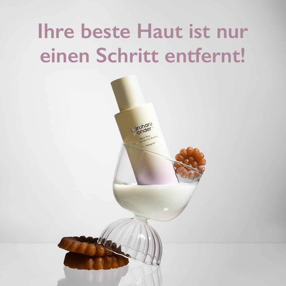 Haruharu Wonder Black Rice Probiotics Barrier Essence 120Ml, Essence Toner Zur Stärkung Der Hautbarriere Mit Ceramiden, Fermentierten Inhaltsstoffen, Beruhigend, Feuchtigkeitsspendend, Aufpolsternd