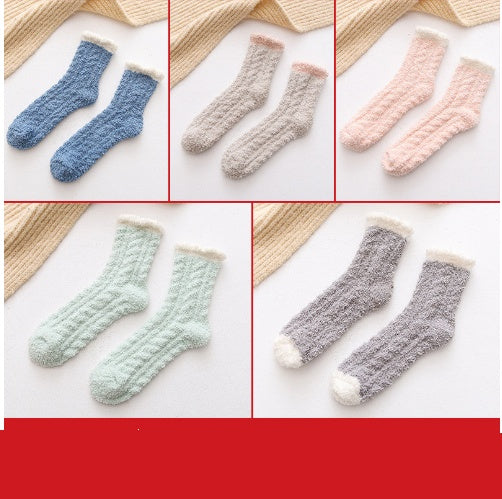 Flauschige Thermo-Socken für Damen | Warme Winter-Socken NOOR08