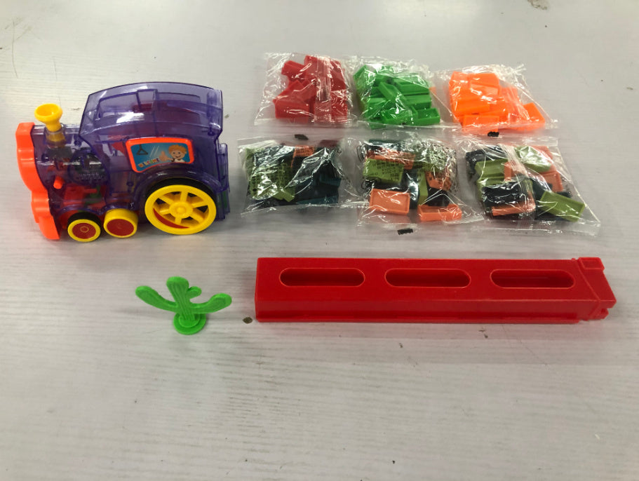 Domino Zug Spielzeug | Auto-Puzzle mit automatischer Blockentladung NOOR08