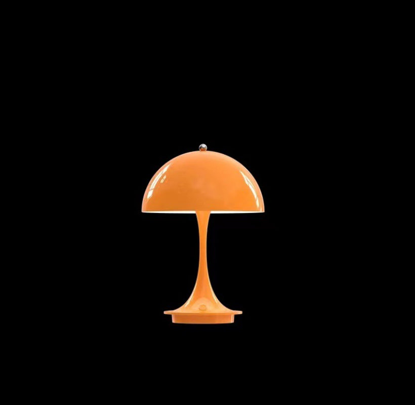 Nordic Style Rechargeable Table Lamp - Retro Design Bedside Study Light" "Scandinavian Retro Table Lamp - Rechargeable Decorative Bedside Light