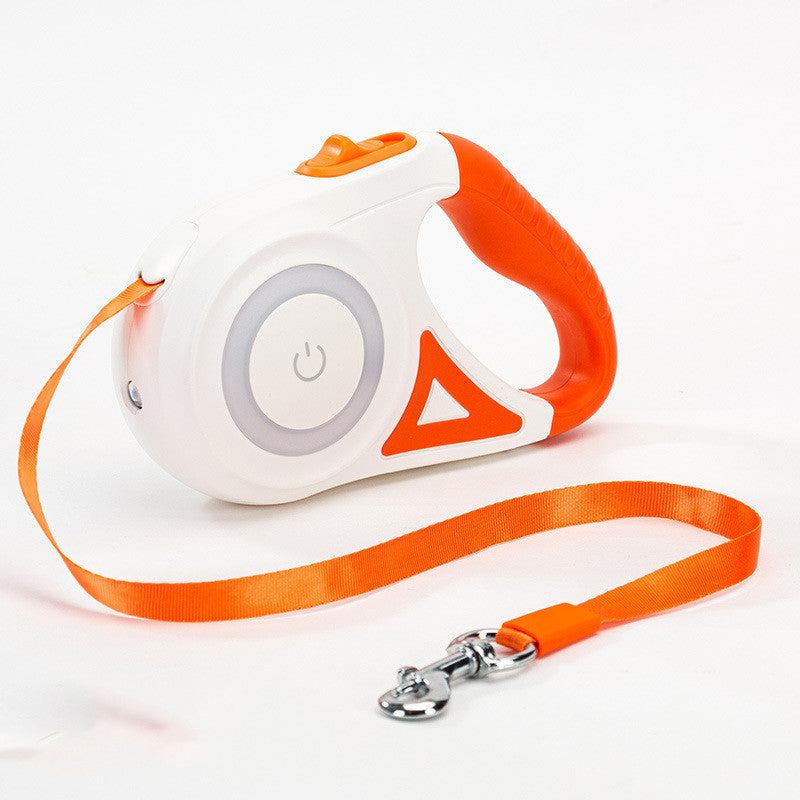 Automatische Hundeleine mit Licht & Halsband | Rollleine für kleine & mittlere Hunde NOOR08