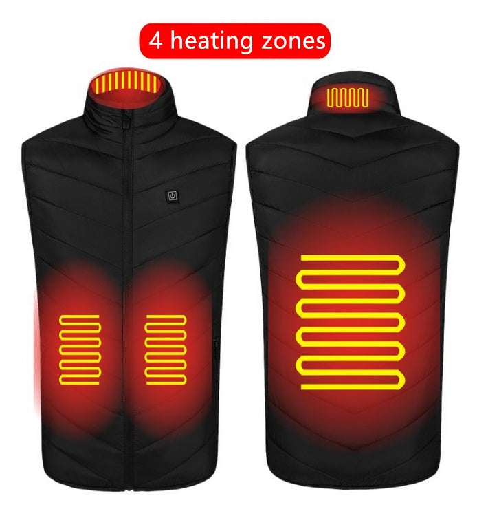Beheizbare Weste "Warm & Flexibel" – Waschbar, USB-Ladung, Ideal für Outdoor & Alltag