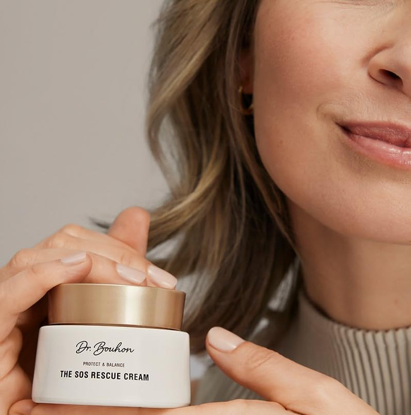 Dr. Bouhon - the SOS Rescue Cream (50Ml) - Anti-Aging Gesichtscreme Mit Phytoöstrogenen, Hyaluronsäure & Feminage™ - Regenerierend & Glättend - Ideal Für Gestresste Haut - Vegan