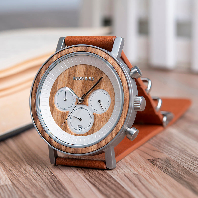 Herren Chronograph-Uhr | Wasserdicht & Quarzwerk NOOR08