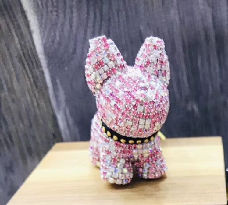 Schlüsselanhänger Hund mit Diamanten | Funkelnder Schlüsselring NOOR08
