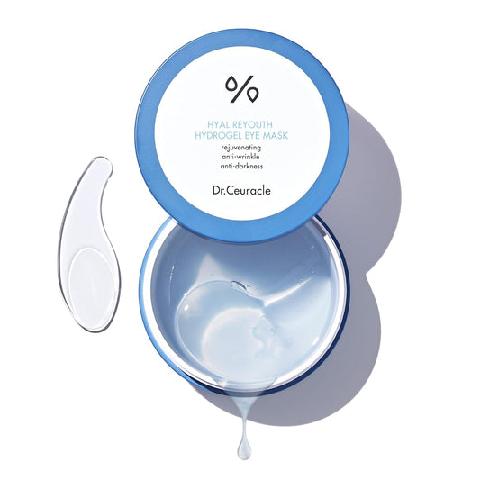Dr.Ceuracle Hyal Reyouth Hydrogel Augenmaske Patch - Koreanische Augenklappen Für Revitalisierung, Faltenpflege, Leuchtende, Straffende Wirkung (60 Patches)