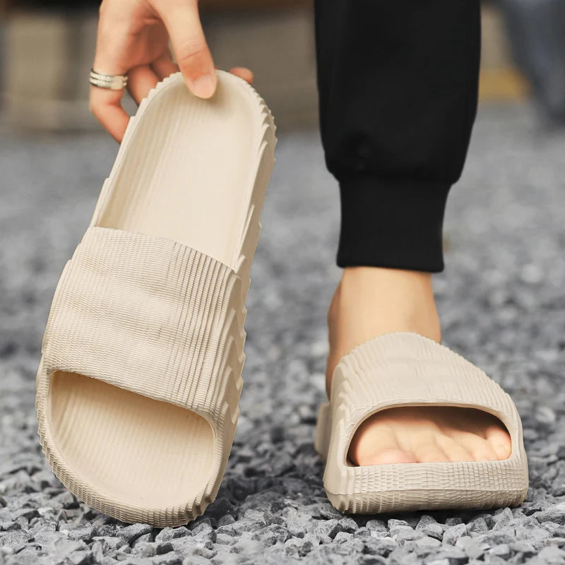 Soft Indoor House Slippers - Non-Slip Bathroom Sandals for Men & Women"