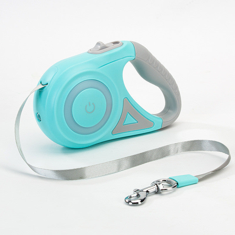 Automatische Hundeleine mit Licht & Halsband | Rollleine für kleine & mittlere Hunde NOOR08