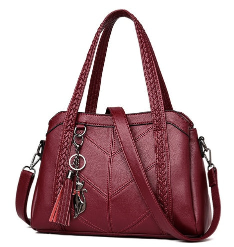 Koreanische Damen Schultertasche | Weiches Leder Große Kapazität NOOR08