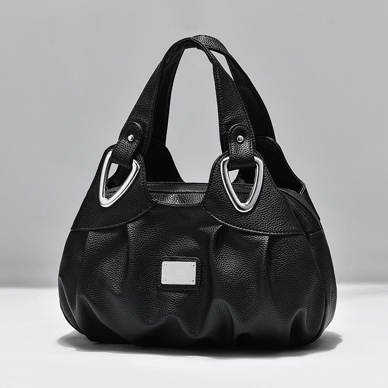 Damen Handtasche aus PU Leder | Große Schultertasche mit Blumenprint NOOR08