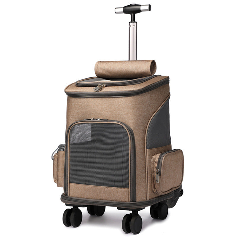 Faltbarer Haustier-Trolley-Rucksack | Reiserucksack für Katze & Hund NOOR08