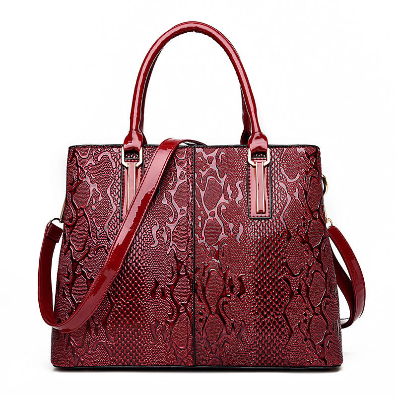 Yogodlns Damen Leder Handtasche Luxus Umhängetasche Tote NOOR08