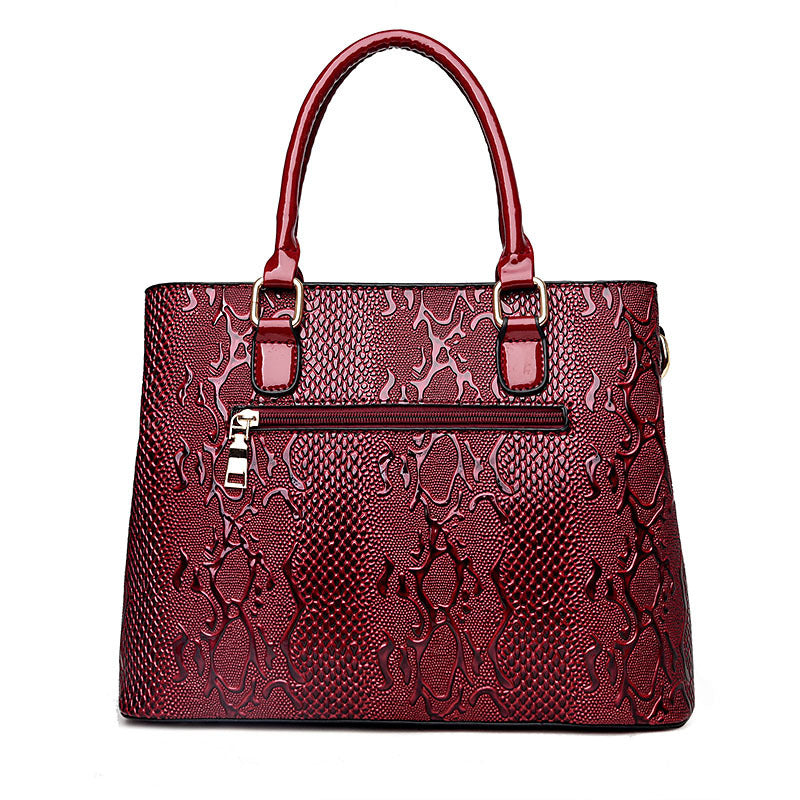 Yogodlns Damen Leder Handtasche Luxus Umhängetasche Tote NOOR08