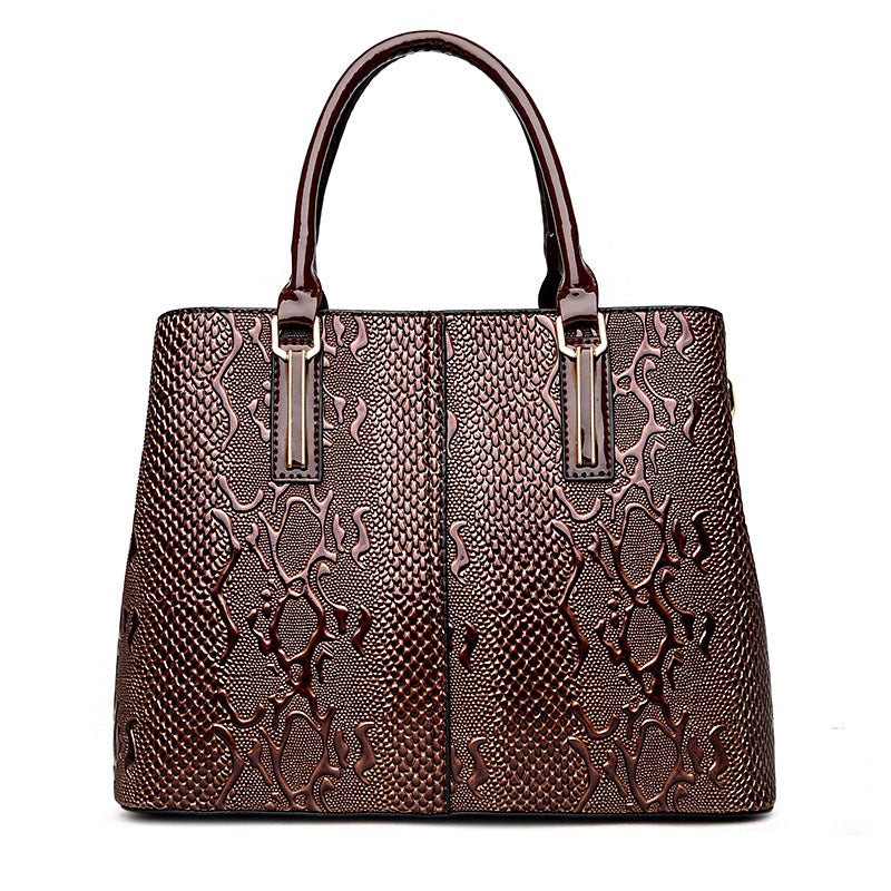 Yogodlns Damen Leder Handtasche Luxus Umhängetasche Tote NOOR08