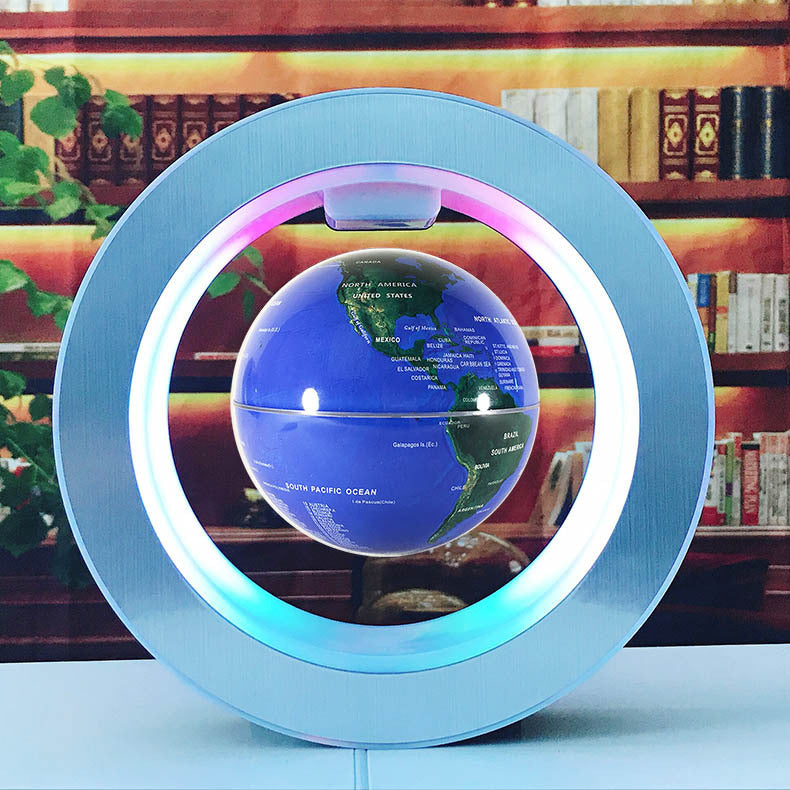 LED Weltkarte Schwebender Globus | Magnetische Levitation Lampe NOOR08
