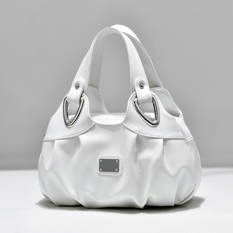 Damen Handtasche aus PU Leder | Große Schultertasche mit Blumenprint NOOR08