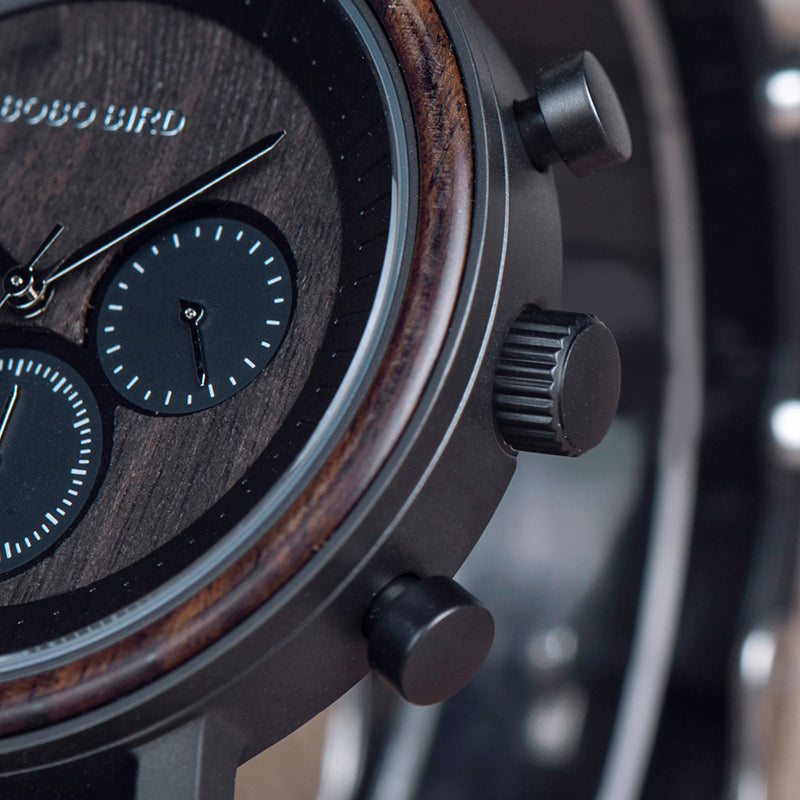 Herren Chronograph-Uhr | Wasserdicht & Quarzwerk NOOR08