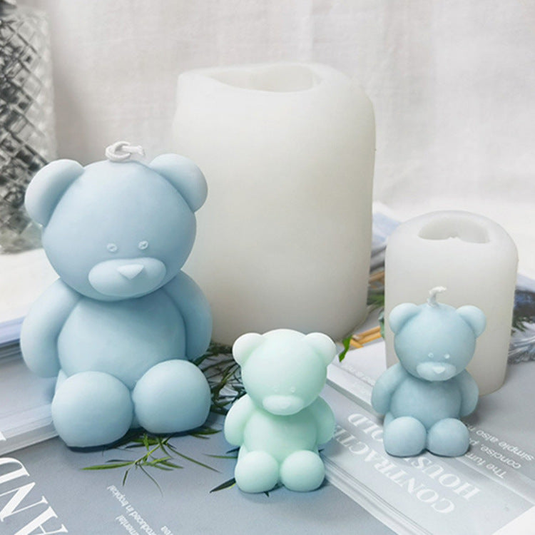 Bären Silikonform – DIY Aromakerzen & Handgemachte Ornamente NOOR08
