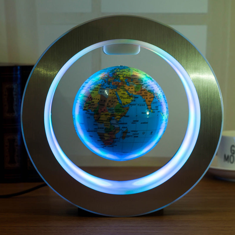 LED Weltkarte Schwebender Globus | Magnetische Levitation Lampe NOOR08