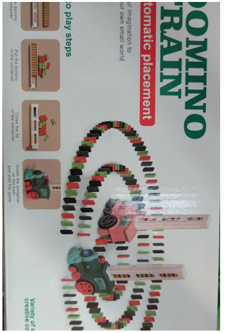 Domino Zug Spielzeug | Auto-Puzzle mit automatischer Blockentladung NOOR08