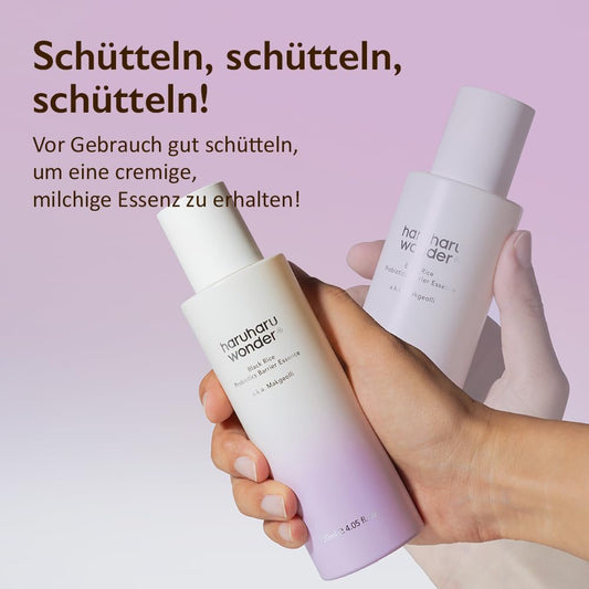 Haruharu Wonder Black Rice Probiotics Barrier Essence 120Ml, Essence Toner Zur Stärkung Der Hautbarriere Mit Ceramiden, Fermentierten Inhaltsstoffen, Beruhigend, Feuchtigkeitsspendend, Aufpolsternd
