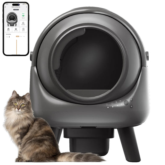 Roboter Katzentoilette Automatisch - Selbstreinigende Katzenklo für Mehrkatzenhaushalt mit APP-Kontrolle