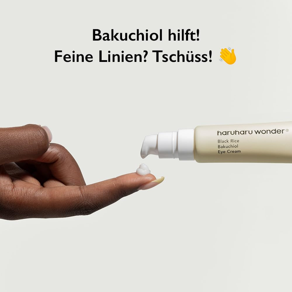Wonder Black Reis Bakuchiol Augencreme 0,67 Fl.Oz / 20Ml | Anti-Aging, Faltenpflege, Natürliche Retinol-Alternative | Tierversuchsfrei, Ewg-Grün