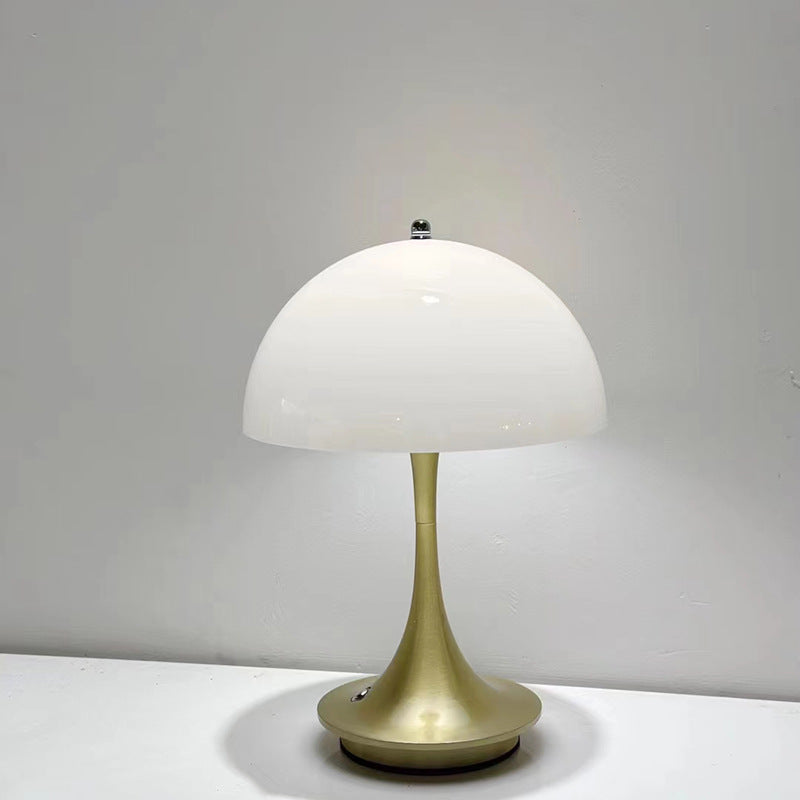 Nordic Style Rechargeable Table Lamp - Retro Design Bedside Study Light" "Scandinavian Retro Table Lamp - Rechargeable Decorative Bedside Light