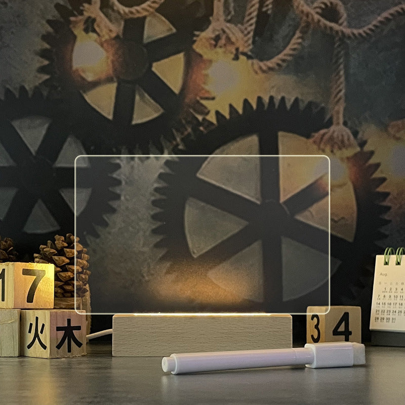LED Notiztafel mit Stift | USB-Nachtlicht & Nachrichtenbrett zum Beschreiben NOOR08