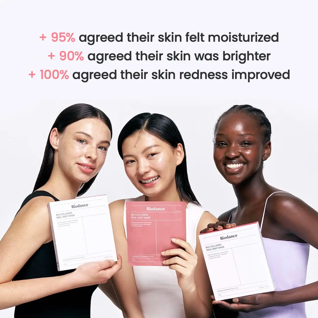 K-Beauty Bio-Collagen Real Deep Mask (4-Pack) | Overnight Hydrogel for Pore, Elasticity & Hydration