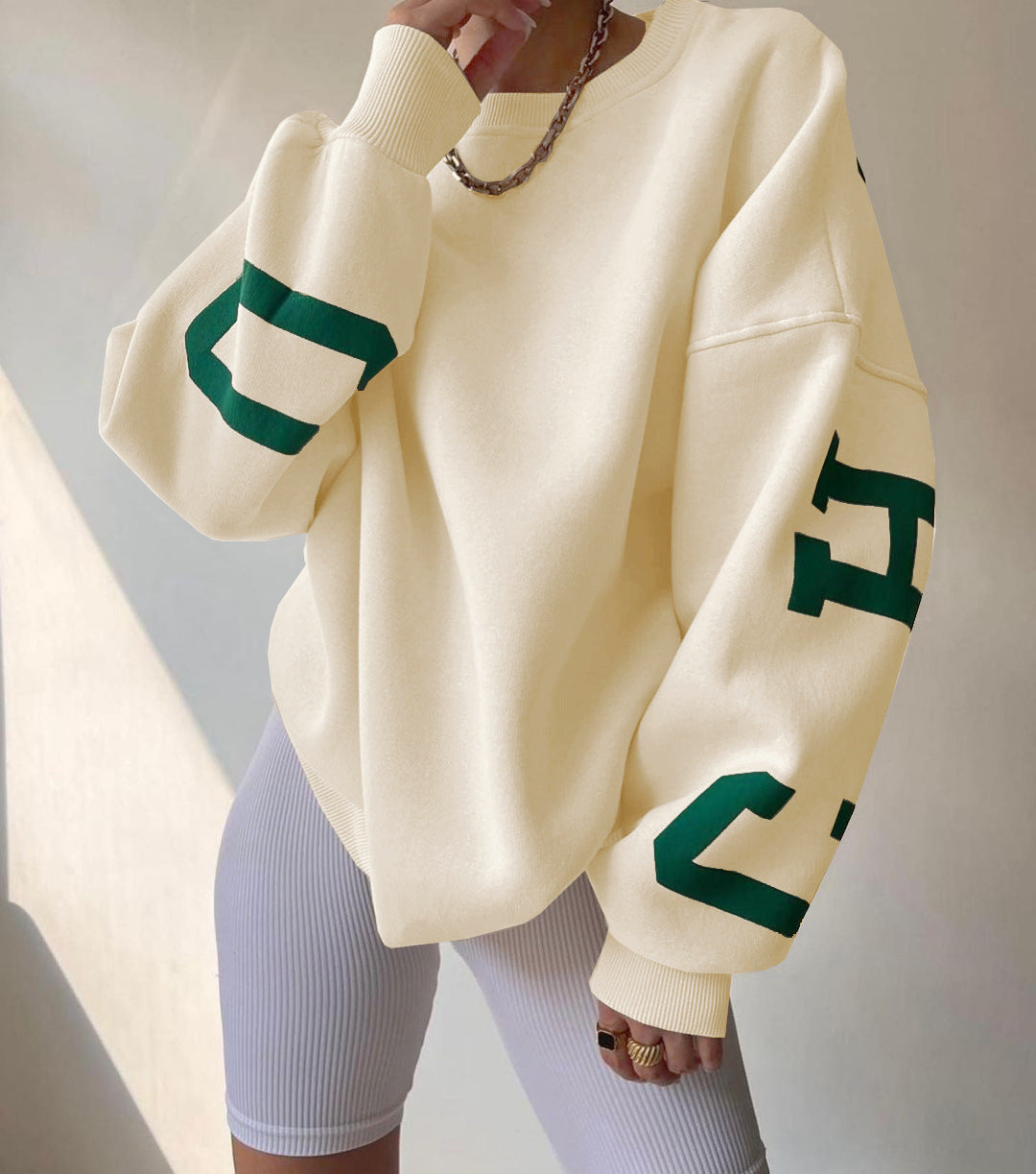 Damen Print-Sweatshirt | Dickes, bequemes Oberteil mit Muster NOOR08