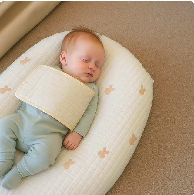Babykissen für Reflux | Sanfte Baumwoll-Unterstützung für Neugeborene NOOR08