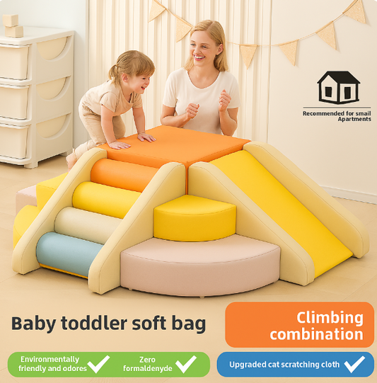 Baby Kletter- & Rutschset | Sensorik-Spielzeug für motorische Skills