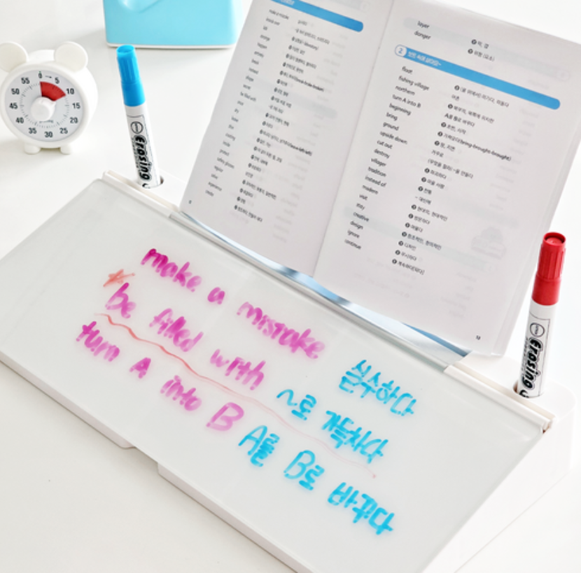 Korean Study Board Pro – Multifunktionaler Schreibtisch-Organizer mit Whiteboard NOOR08