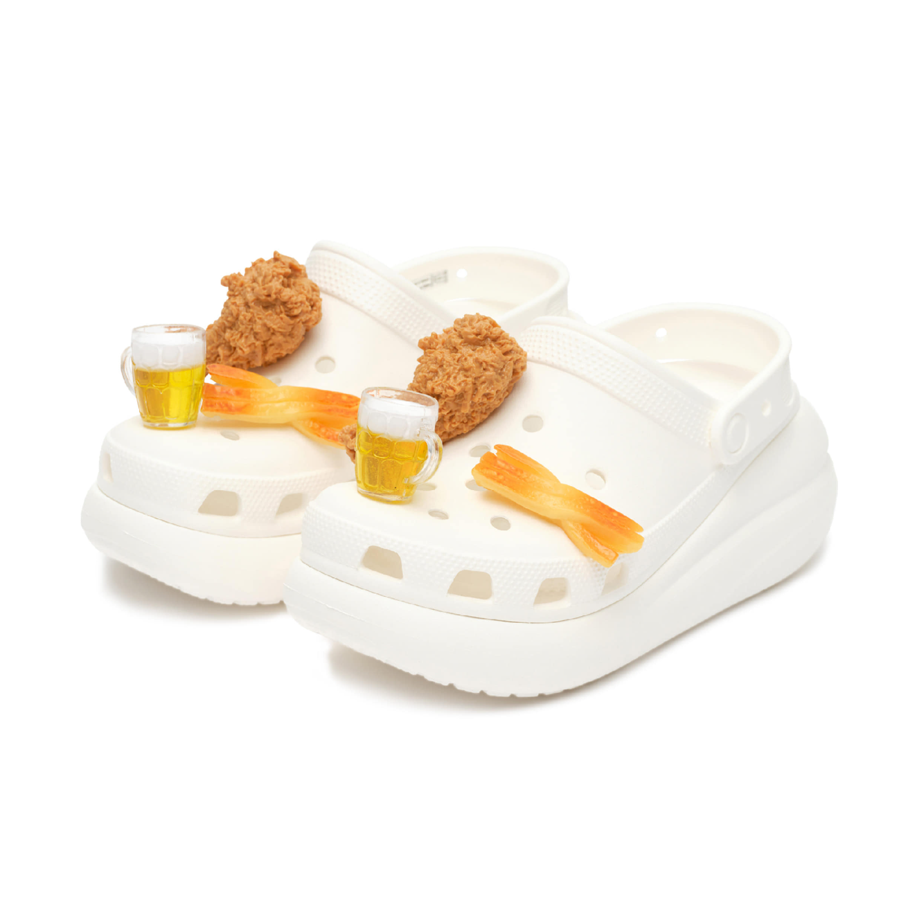 Chicken&Beer Crocs Charm / Chicken&Beer Anstecker – Funny Food Jibbitz Plug für Crocs & Clogs