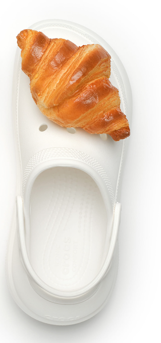 Croissant Crocs Charm / Croissant Anstecker – Funny Food Jibbitz Plug für Crocs & Clogs NOOR08